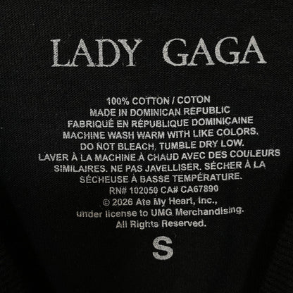 Lady Gaga Black & White Portrait Graphic T-Shirt Small