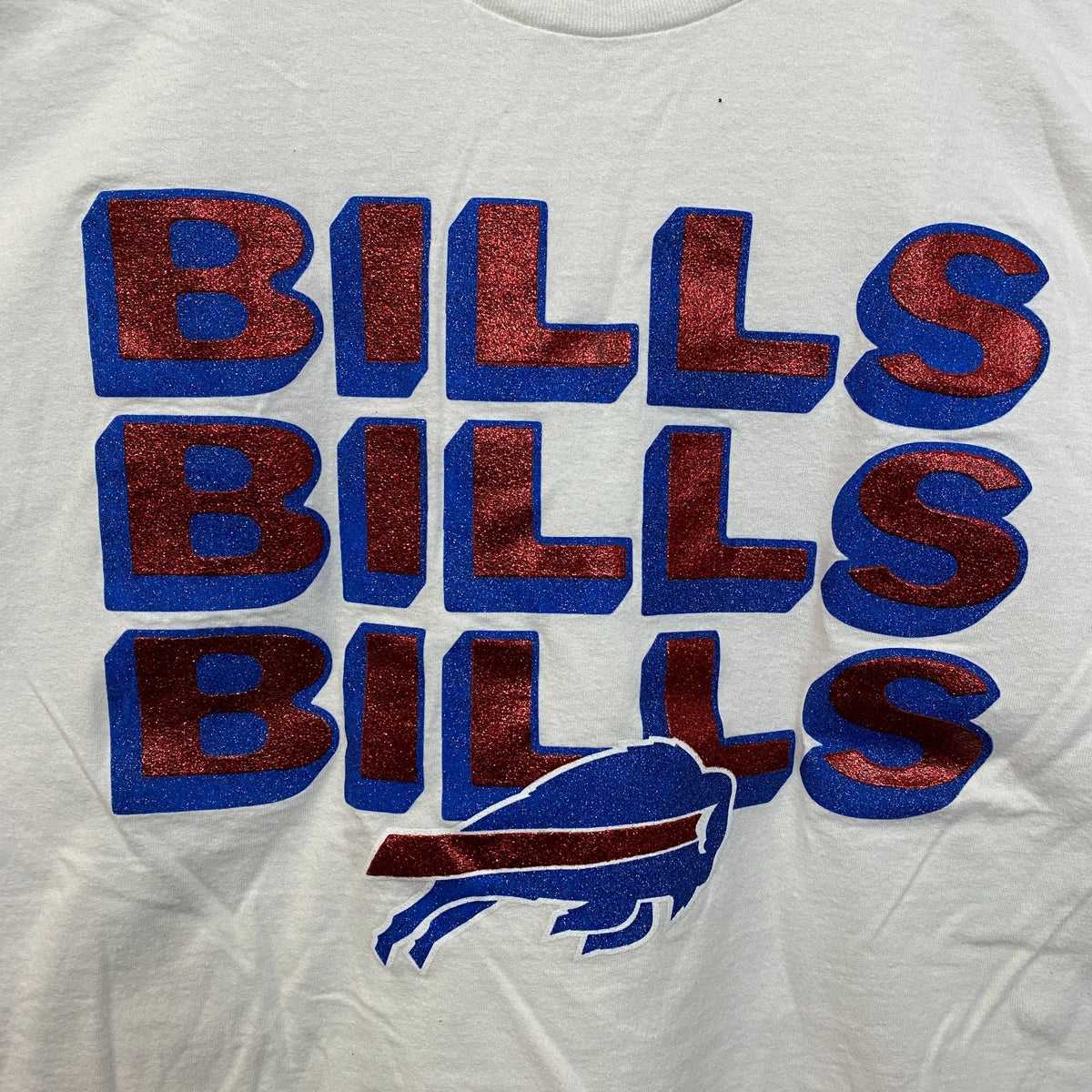 Buffalo Bills Glitter Logo Crop Top size XL