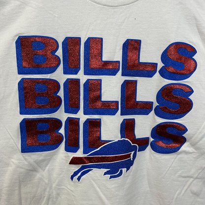 Buffalo Bills Glitter Logo Crop Top size XL