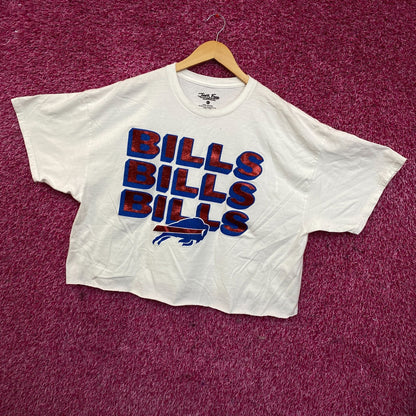 Buffalo Bills Glitter Logo Crop Top size XL