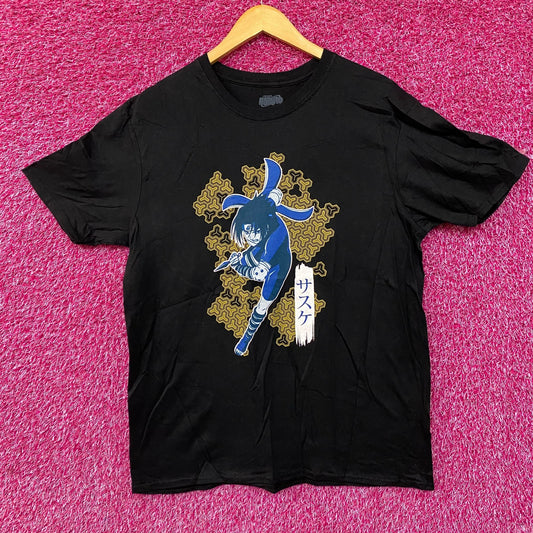 Naruto Sasuke Uchiha Graphic Design Anime T-Shirt Large