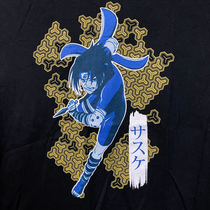 Naruto Sasuke Uchiha Graphic Design Anime T-Shirt Large