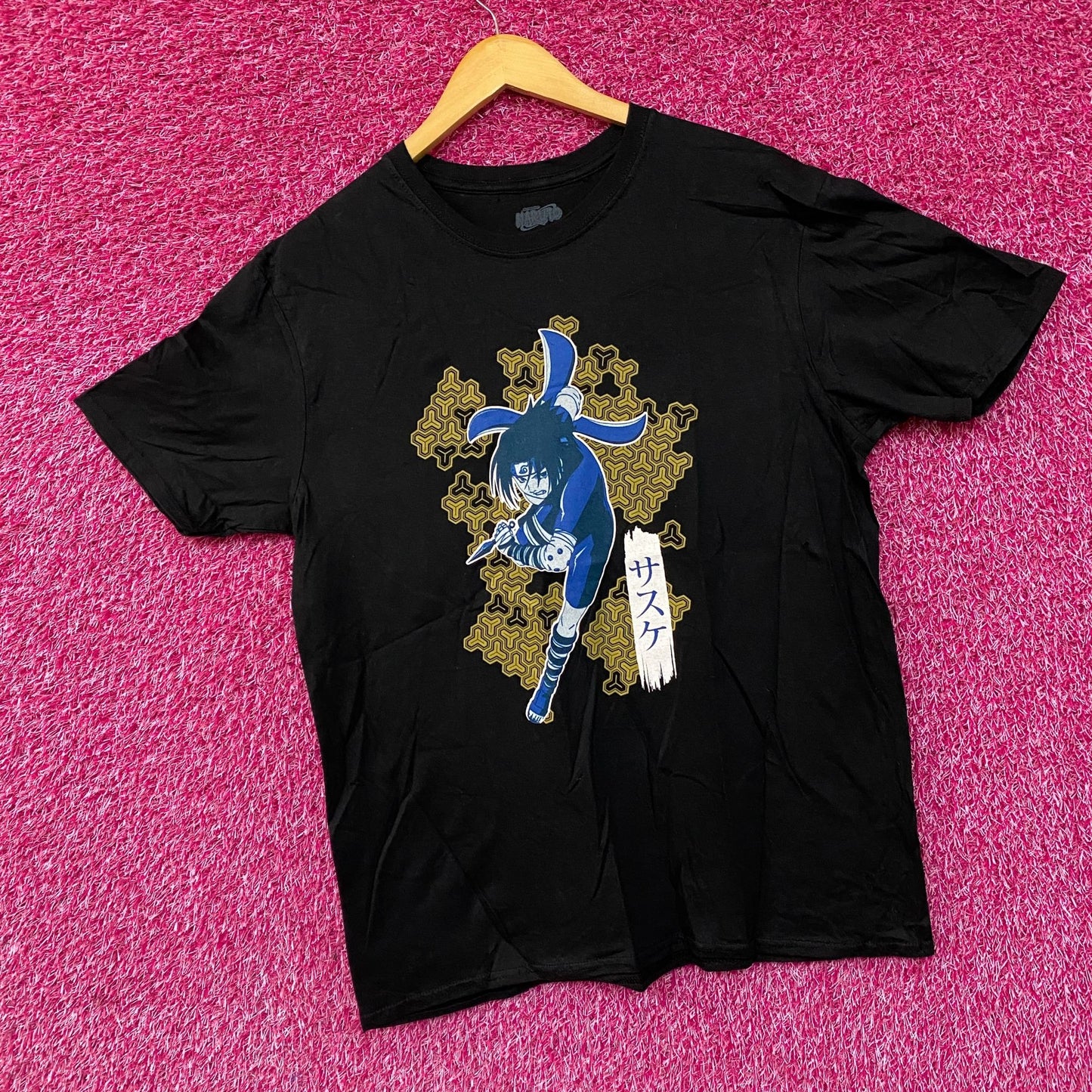 Naruto Sasuke Uchiha Graphic Design Anime T-Shirt Large