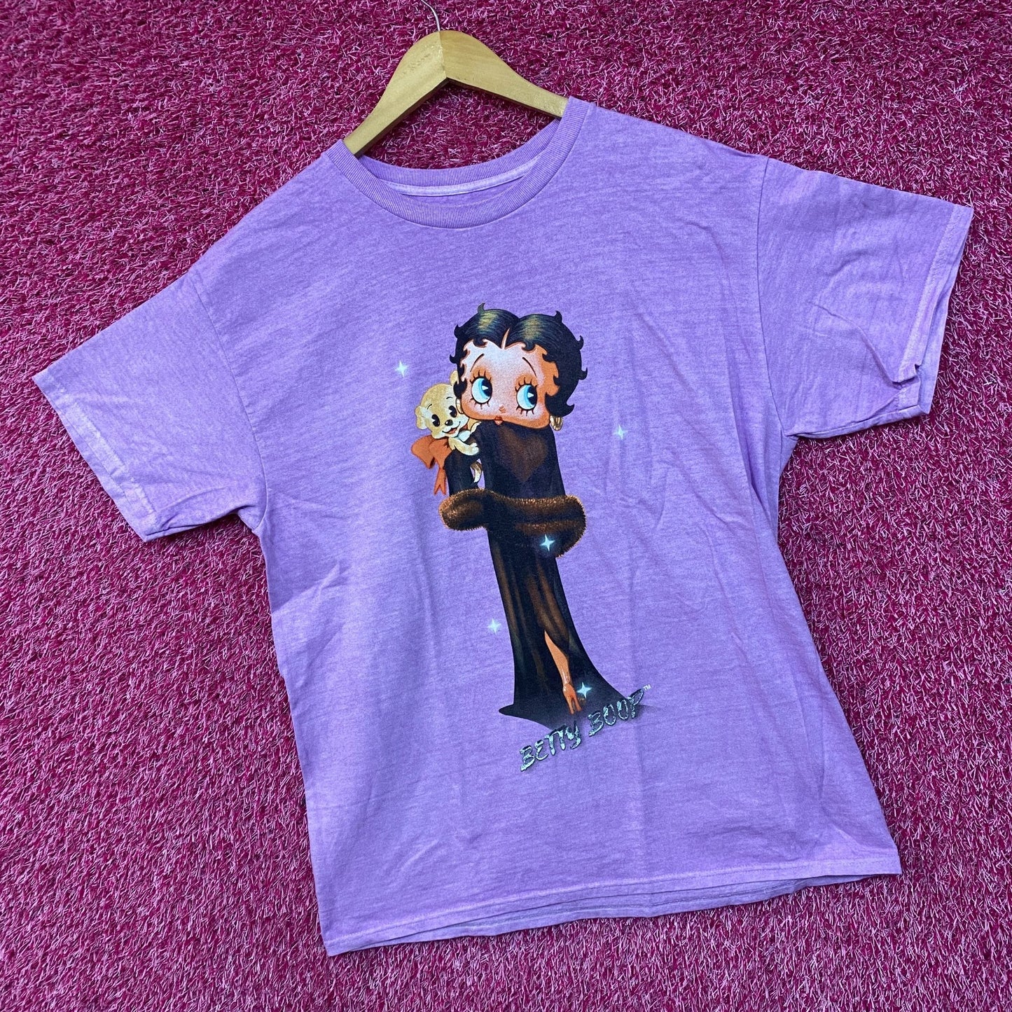 Betty Boop and Pudgy Vintage Style T-Shirt Medium