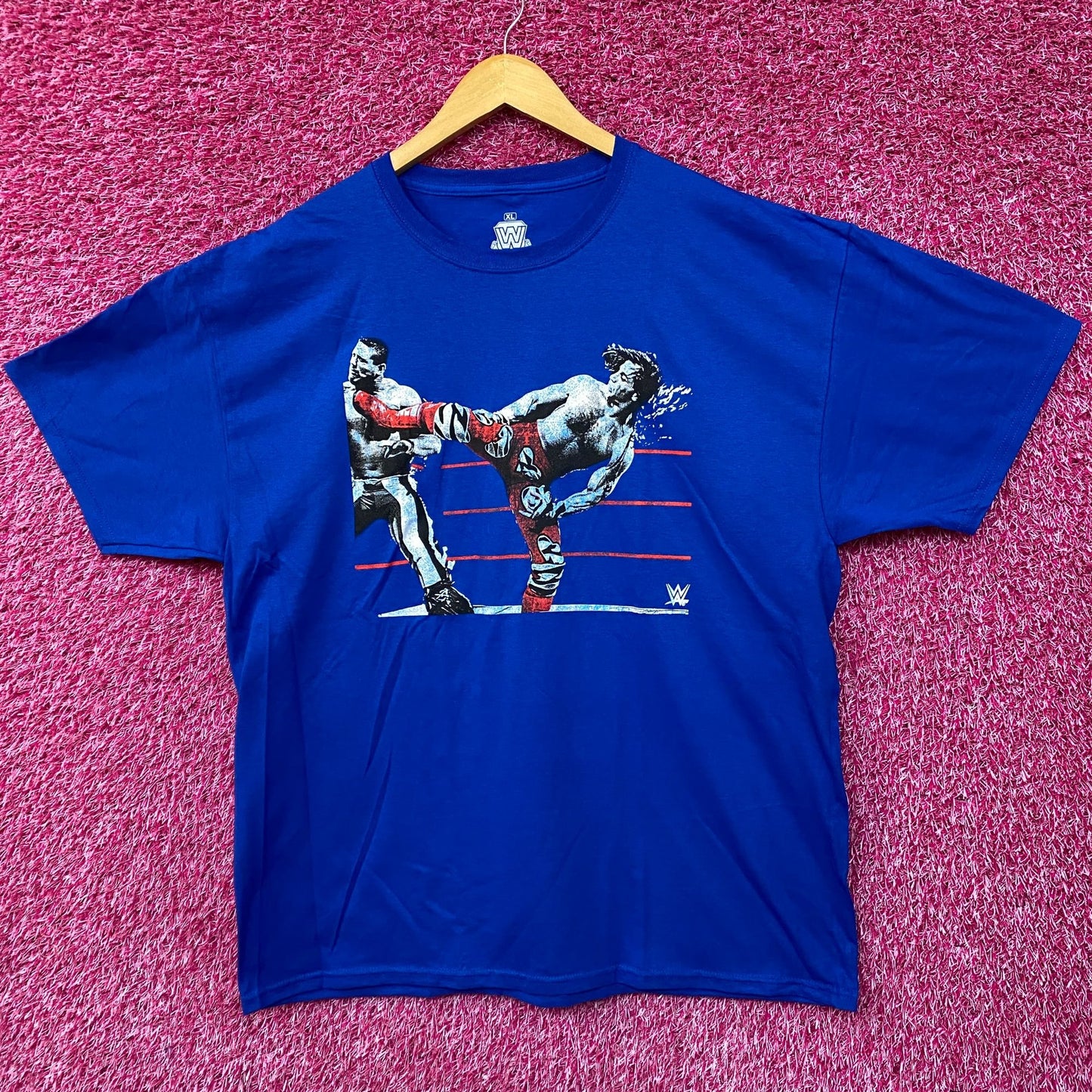 WWE Shawn Michaels The Heartbreak Kid HBK Sweet Chin Music Kick T-Shirt XL