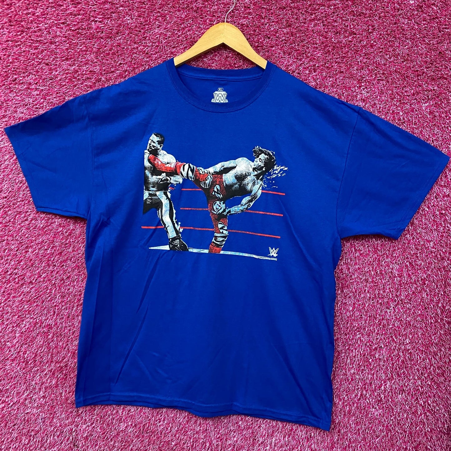 WWE Shawn Michaels The Heartbreak Kid HBK Sweet Chin Music Kick T-Shirt XL