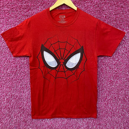 Marvel Spider-Man Amazing Face Mask T-Shirt Small