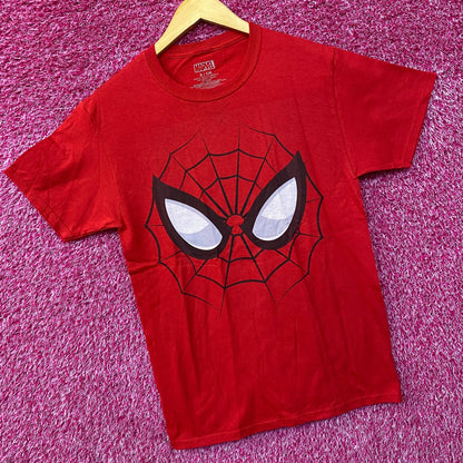 Marvel Spider-Man Amazing Face Mask T-Shirt Small