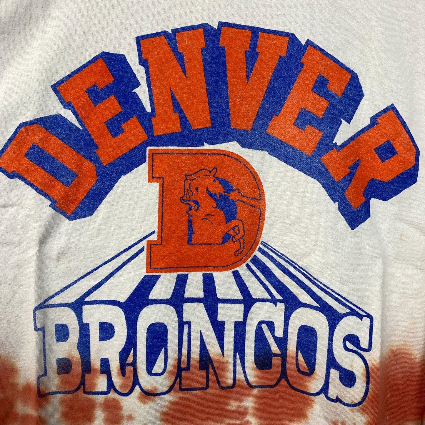NFL AFC West Denver Broncos Tie-Dye long Sleeve Shirt 2XL