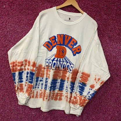 NFL AFC West Denver Broncos Tie-Dye long Sleeve Shirt 2XL