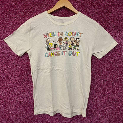 Junk Food Clothing Peanuts When In Doubt, Dance It Out Graphic T-Shirt XL