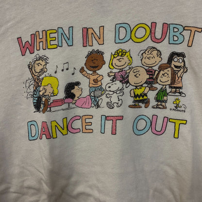 Junk Food Clothing Peanuts When In Doubt, Dance It Out Graphic T-Shirt XL