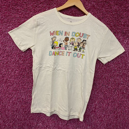 Junk Food Clothing Peanuts When In Doubt, Dance It Out Graphic T-Shirt XL