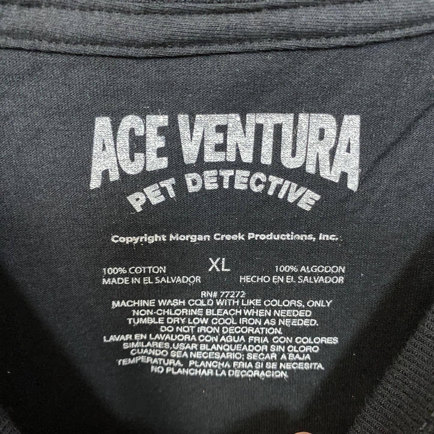 Ace Ventura Pet Detective Movie Graphic T-Shirt XL