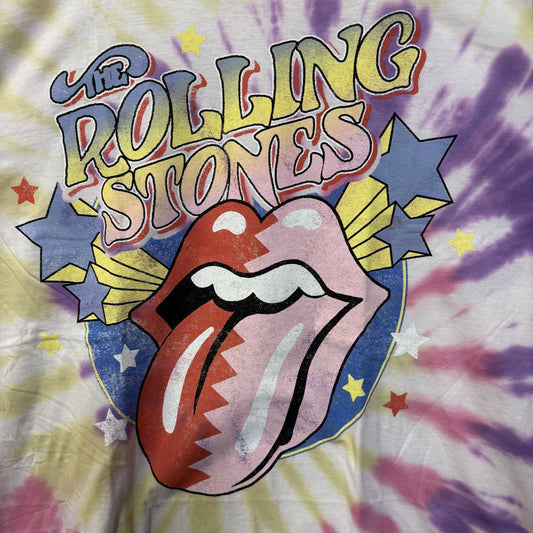 Rolling Stones Hot lips Sunset Tie Dye T-Shirt XL