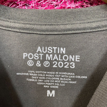 Post Malone Austin If Y'all Weren't Here, I'd Be Crying 2023 Tour Graphic T-shirt Medium