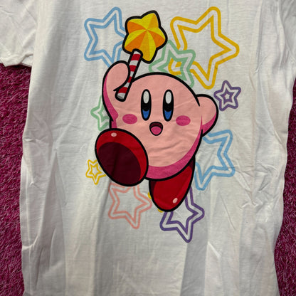 Kirby Magic Star Wand Nintendo Womens T-shirt Size Medium