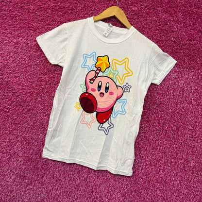 Kirby Magic Star Wand Nintendo Womens T-shirt Size Medium