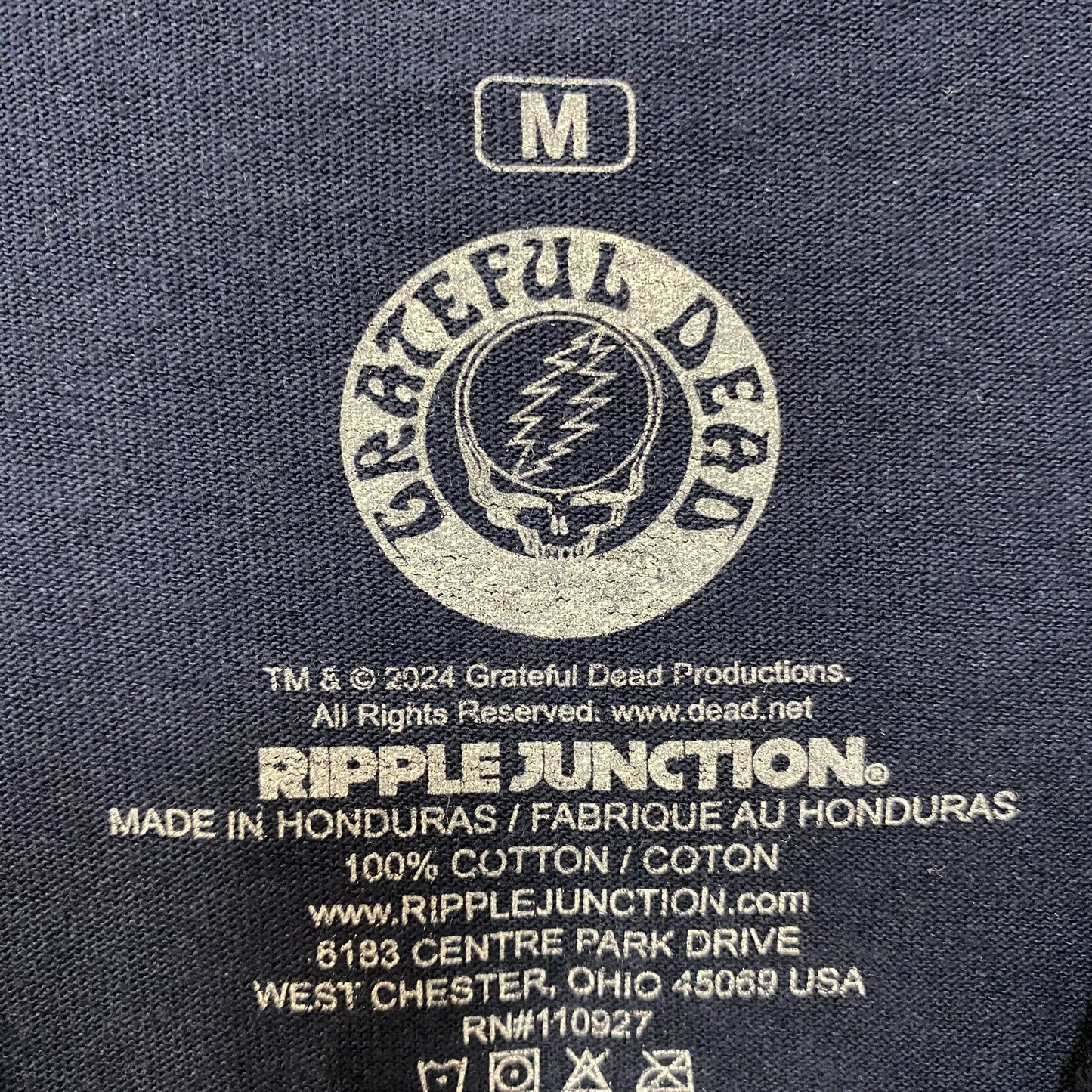 Grateful Dead Berkley California Concert T-Shirt Medium