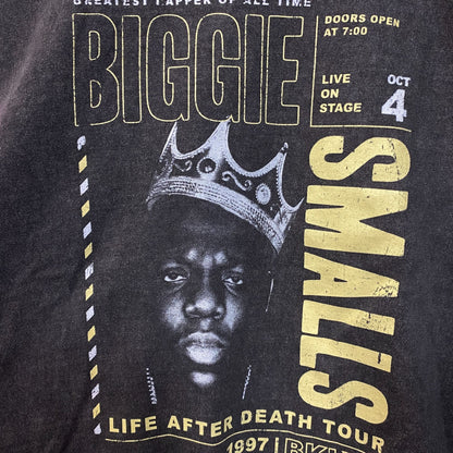The Notorious B.I.G. Biggie Smalls Life After Death Tour Sleeveless Crop Tee Medium