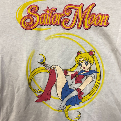 Sailor Moon Anime Graphic V-Neck T-Shirt Small