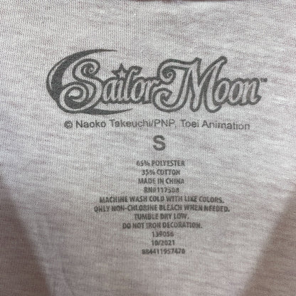 Sailor Moon Anime Graphic V-Neck T-Shirt Small