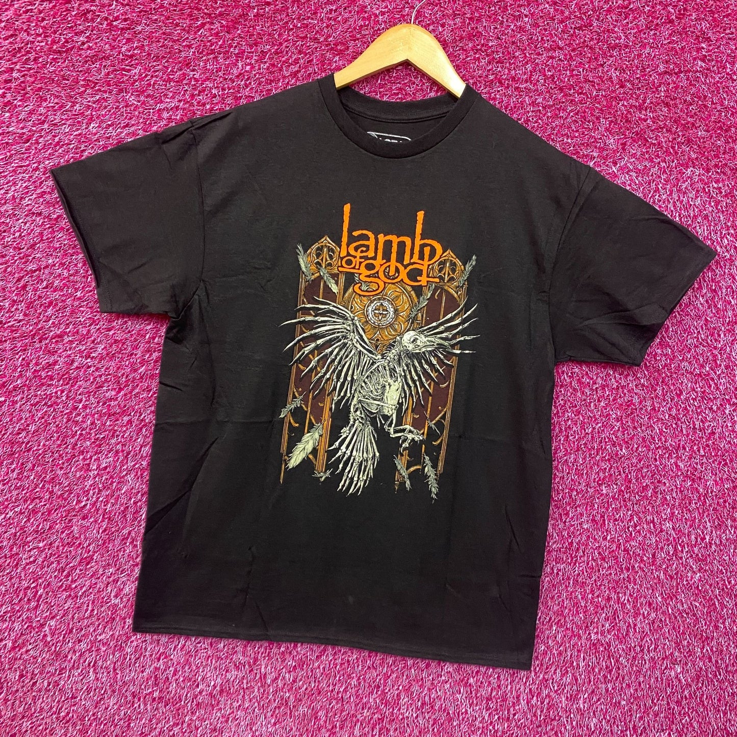 Lamb Of God Crow Black T-Shirt Large