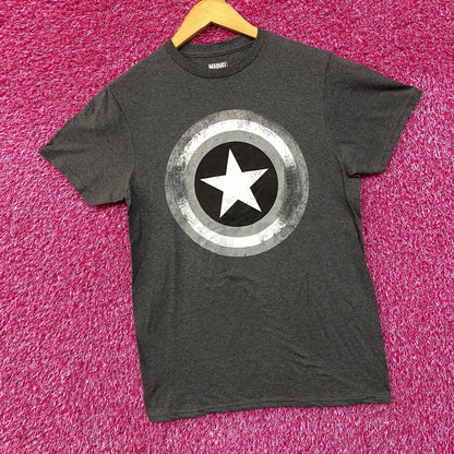 Marvel Captain America Shiel Graphic Design T-Shirt Small