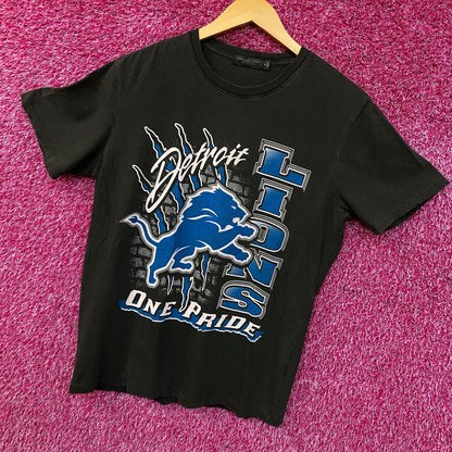 Junk Food Clothing Detroit Lions "One Pride" Vintage-Style T-Shirt Medium