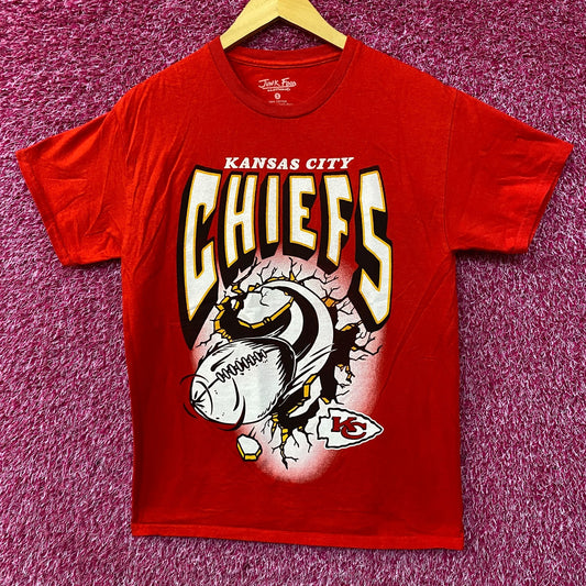 Junk Food NFL Kansas City Chiefs Break Through  T-Shirt Small