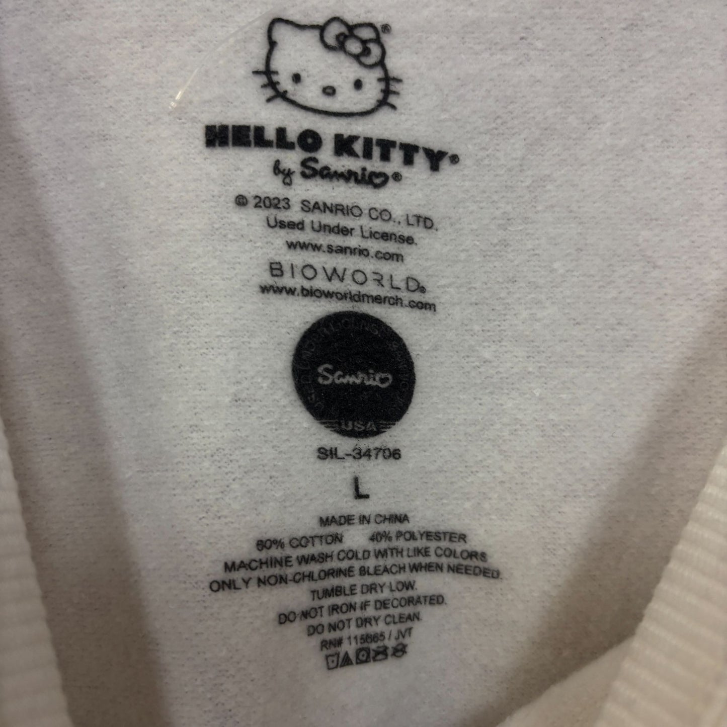 Hello Kitty Kawaii Festival Sanrio Puroland Anime Crewneck L
