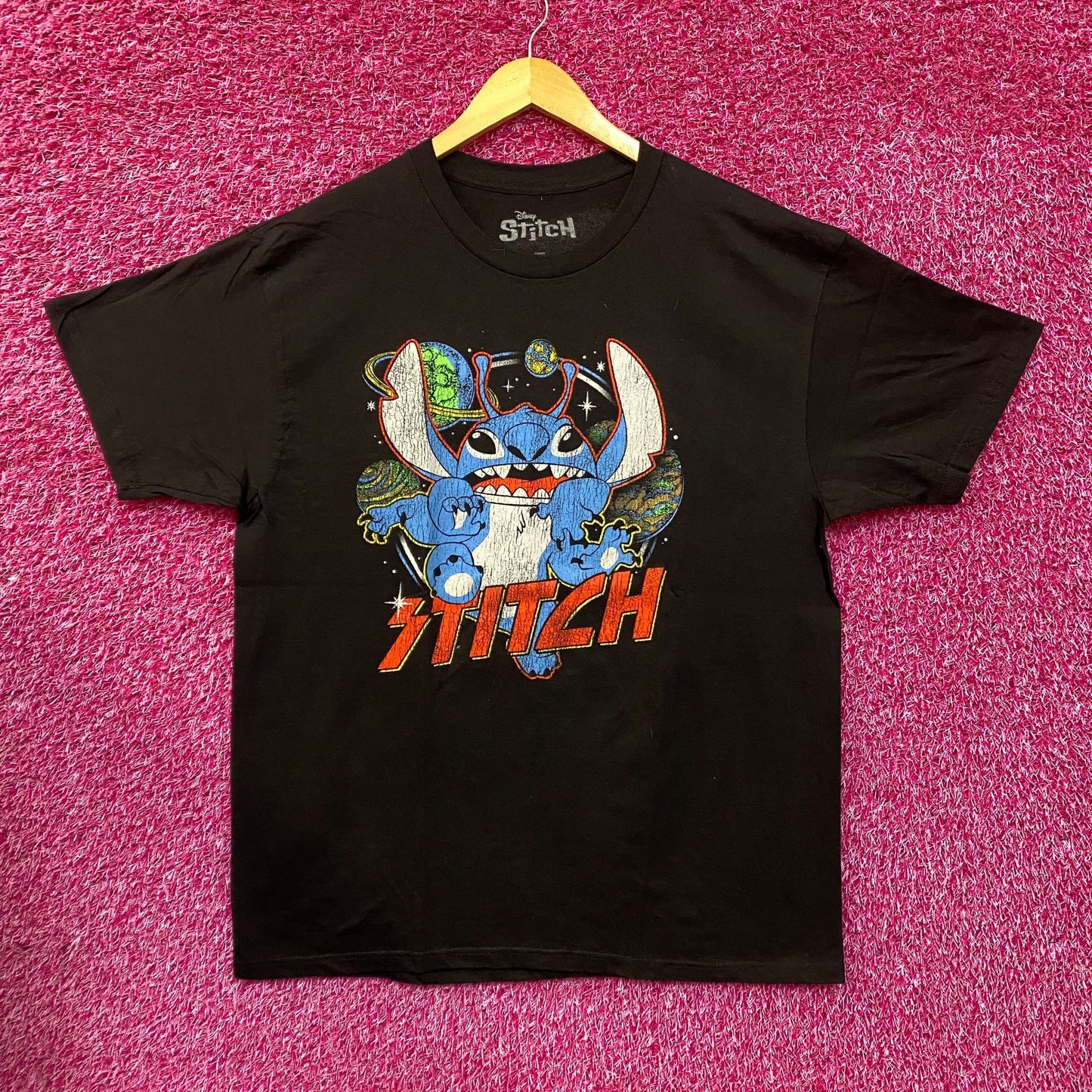 Disney Lilo and Stitch Stitch Planets Experiment 626 T-Shirt XL