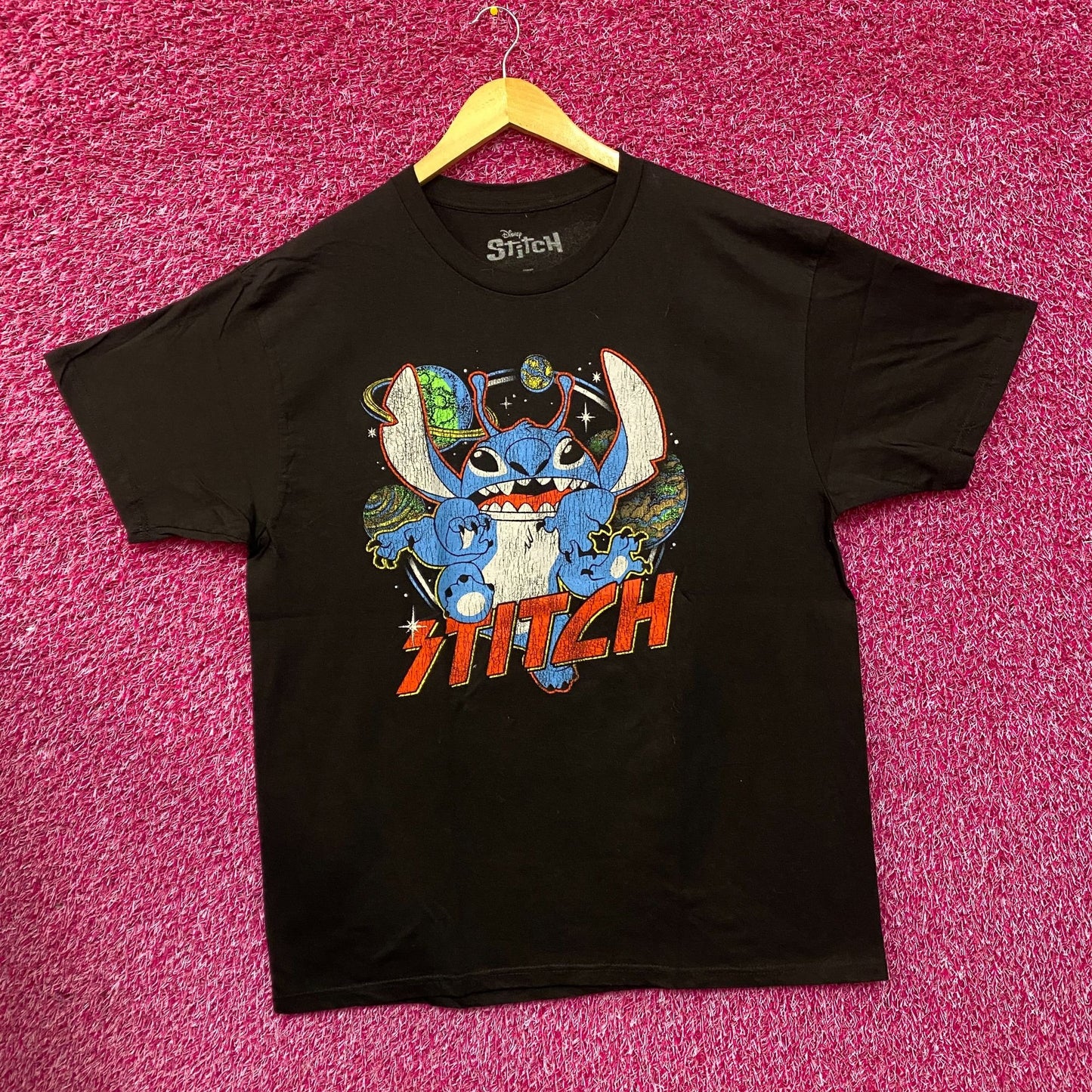 Disney Lilo and Stitch Stitch Planets Experiment 626 T-Shirt XL