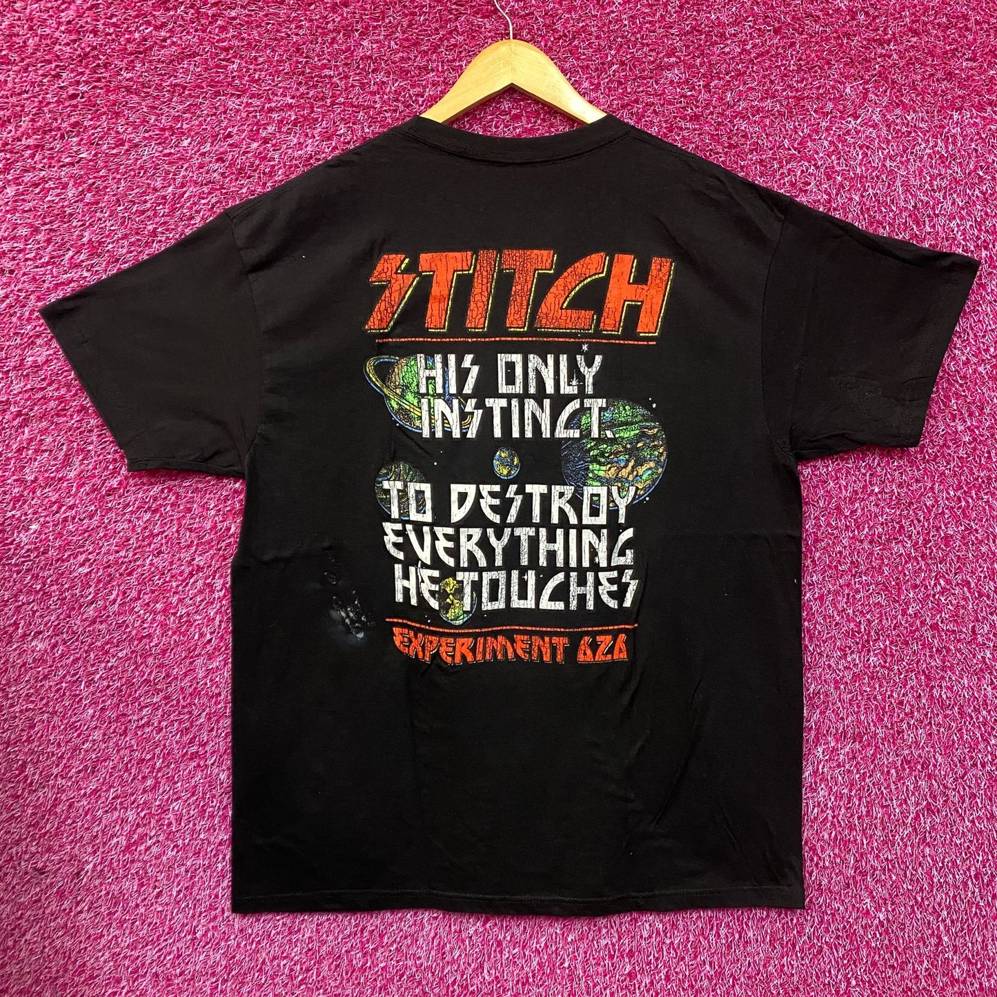 Disney Lilo and Stitch Stitch Planets Experiment 626 T-Shirt XL