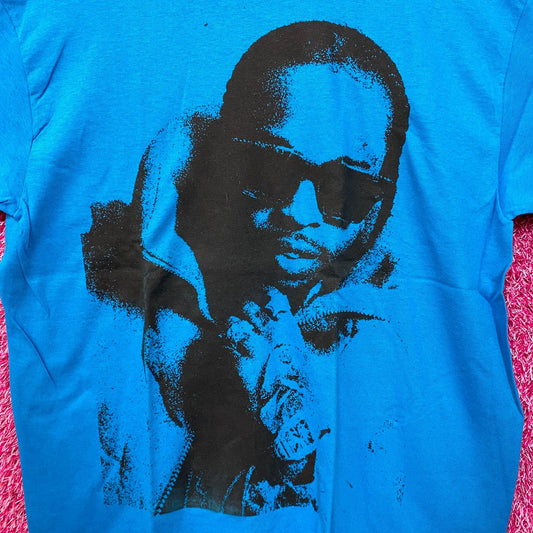 Pop Smoke Blue Music Rap Tshirt size Large