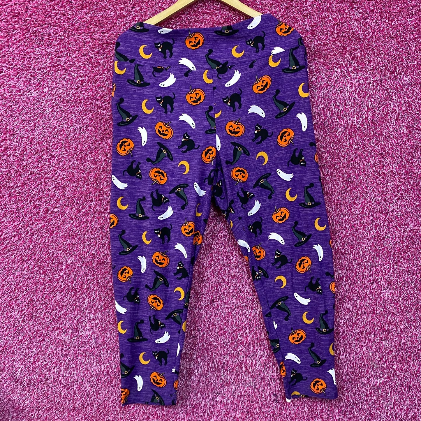 Terra & Sky Halloween-Themed Purple Leggings 3XL