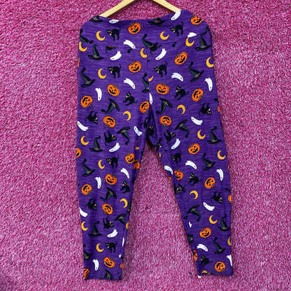 Terra & Sky Halloween-Themed Purple Leggings 3XL