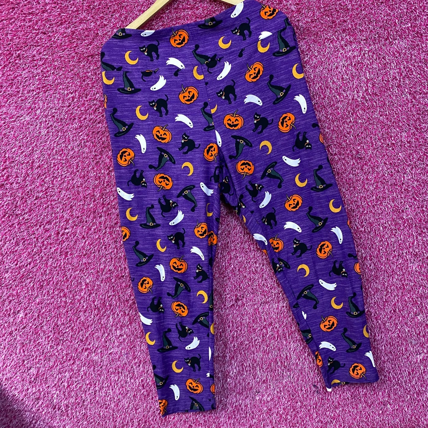 Terra & Sky Halloween-Themed Purple Leggings 3XL
