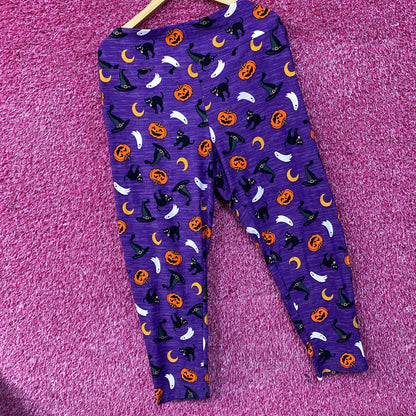 Terra & Sky Halloween-Themed Purple Leggings 3XL