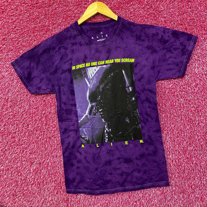 Alien Xenomorph Space No One Can Hear You Scream Tie Dye Small