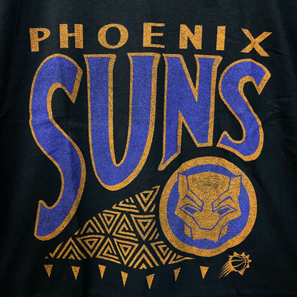 Junk Food Phoenix Suns NBA x Marvel Black Panther Wakanda Forever T-Shirt Large