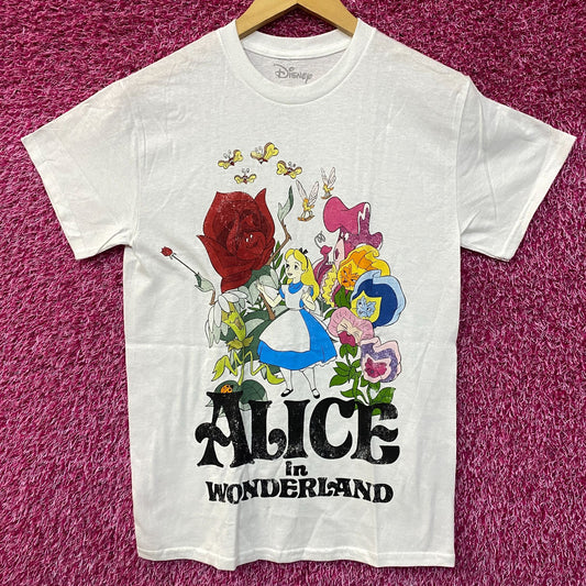 Disney Alice In Wonder Land Retro Animated Film T-Shirt Extra Small