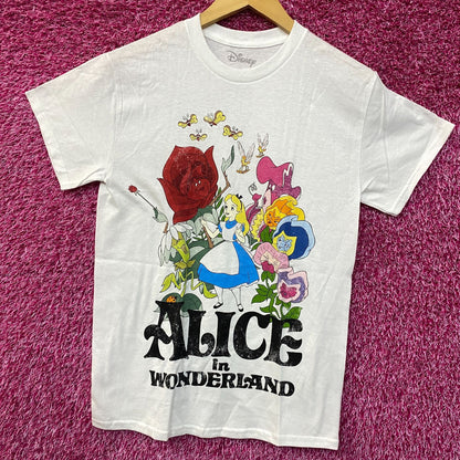 Disney Alice In Wonder Land Retro Animated Film T-Shirt Extra Small