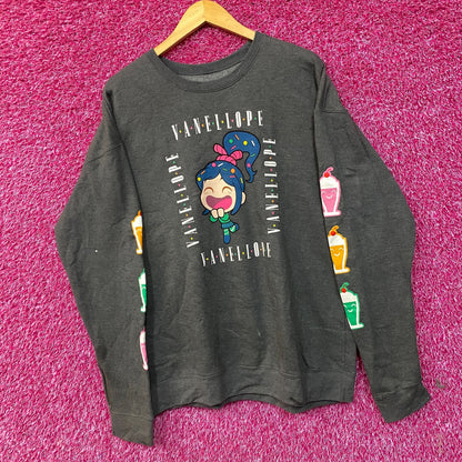 Disney Wreck-It Ralph Vanellope von Schweetz Crewneck Sweatshirt Large
