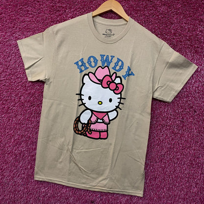 Sanrio Hello kitty Cowgirl Howdy by Sanrio T-Shirt Size Medium
