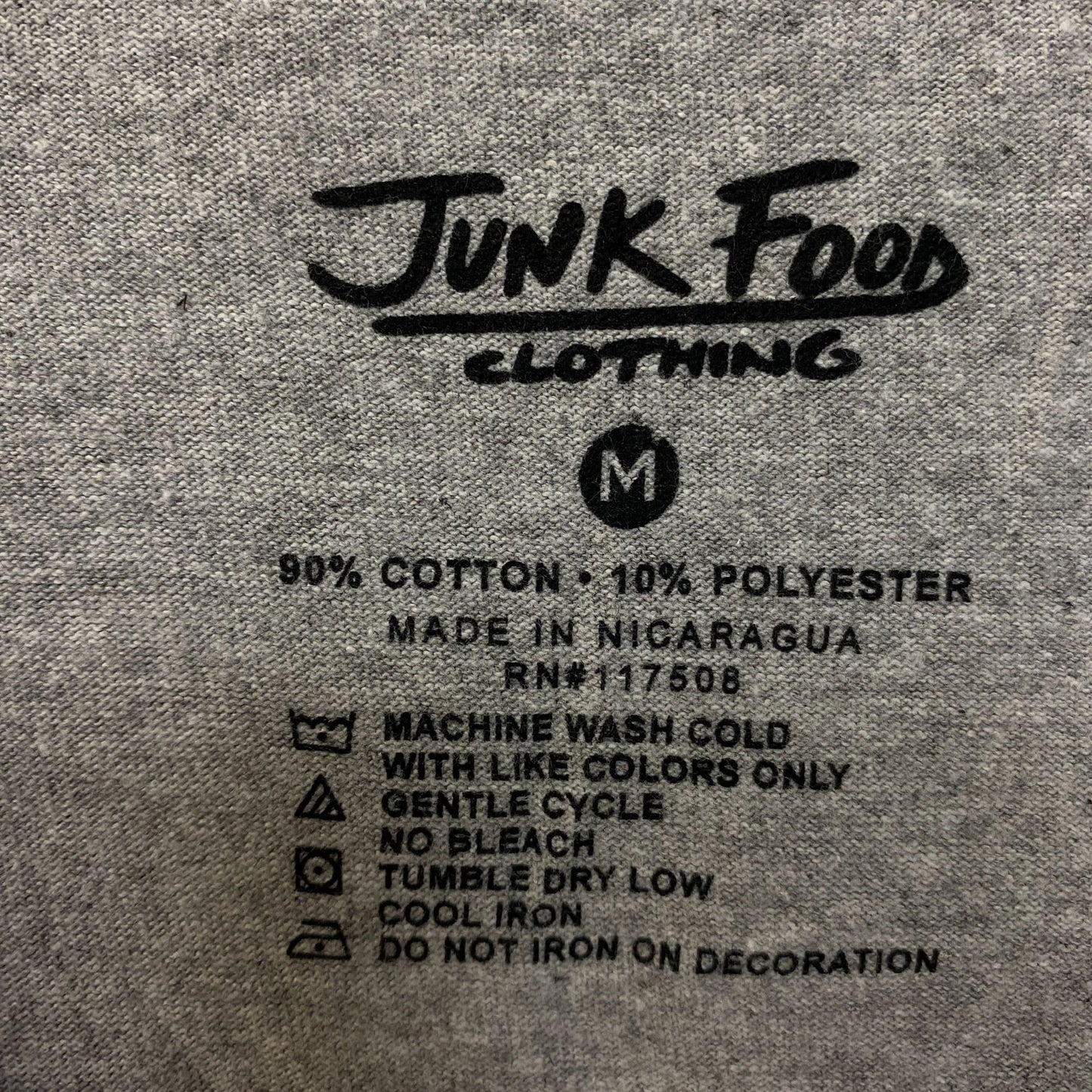 Junk Food Flowers Cotton Graphic T-Shirt Medium