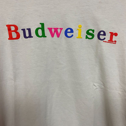 Budweiser Logo Graphic Design T-Shirt XXS