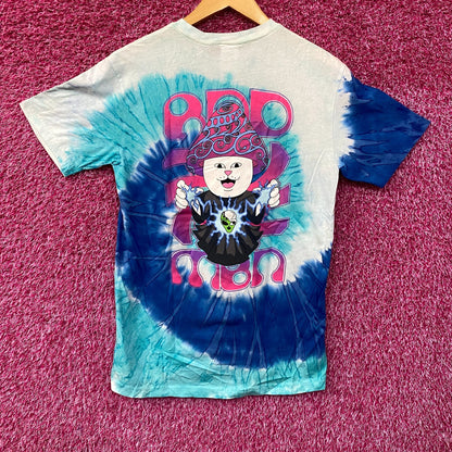 RIPNDIP Wizard Graphic Print Spiral Tie Dye T-Shirt Small