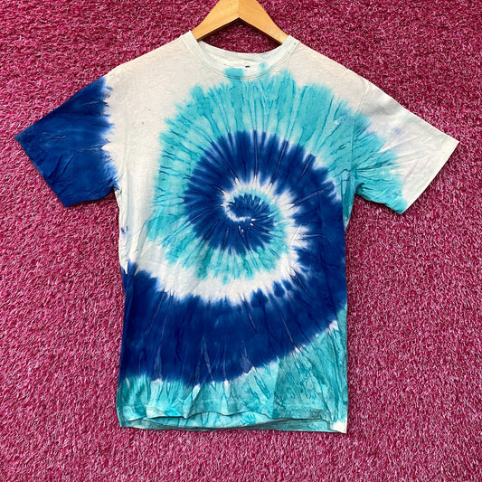 RIPNDIP Wizard Graphic Print Spiral Tie Dye T-Shirt Small