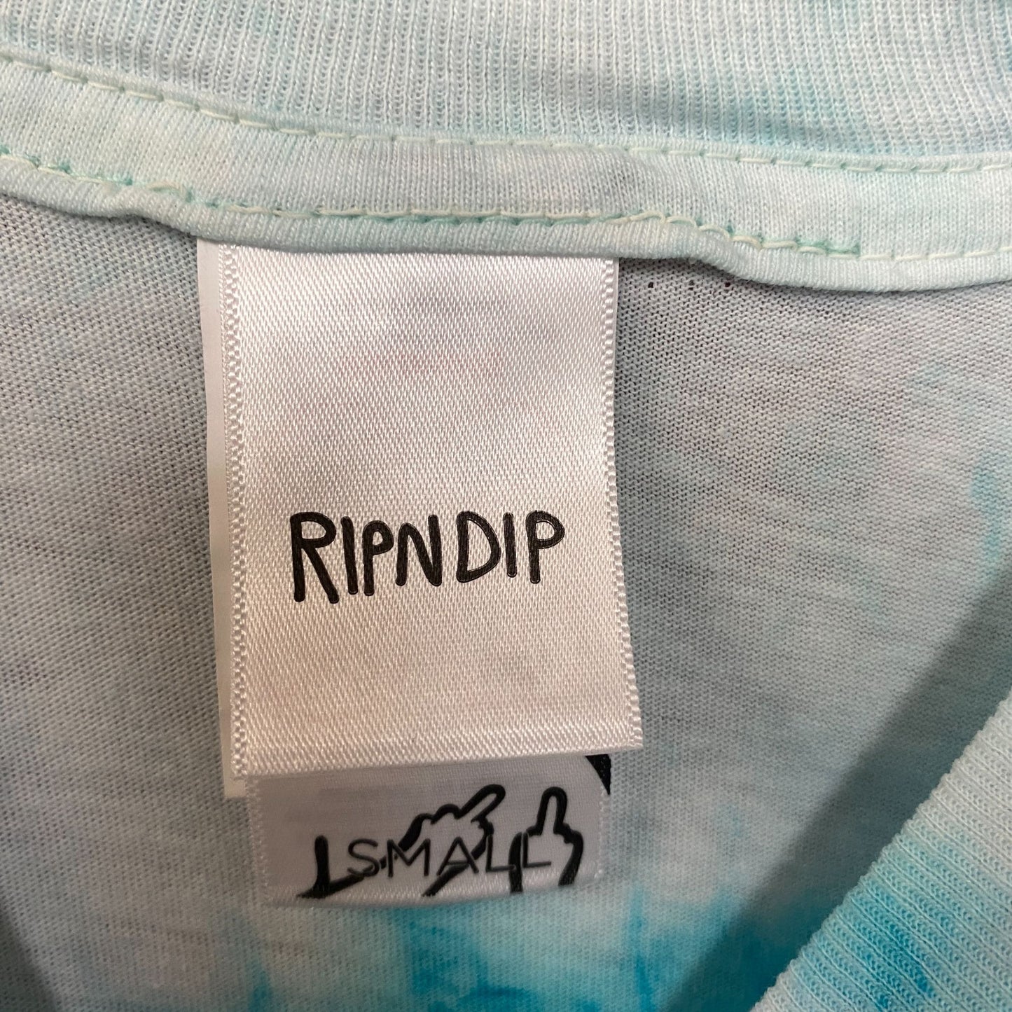 RIPNDIP Wizard Graphic Print Spiral Tie Dye T-Shirt Small